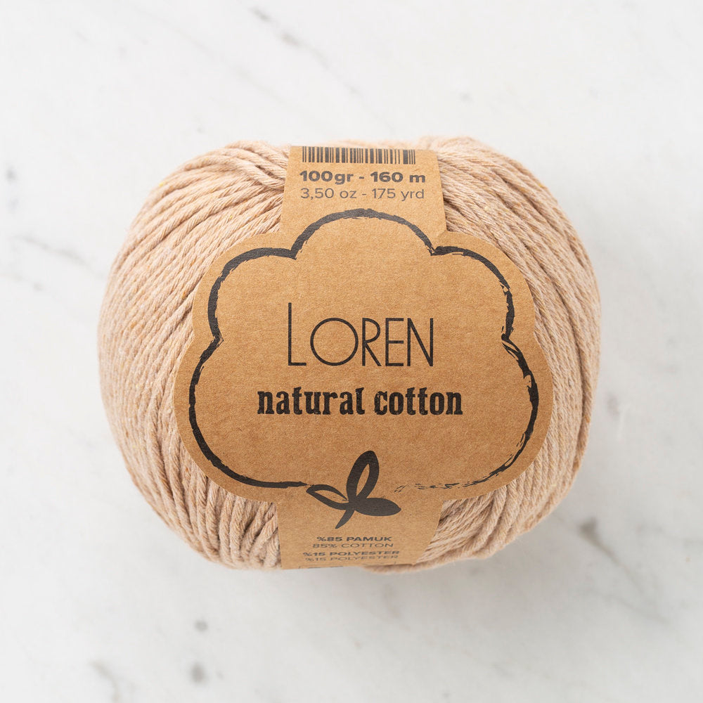 Loren Natural Cotton Ten Rengi El Örgü İpi - R084